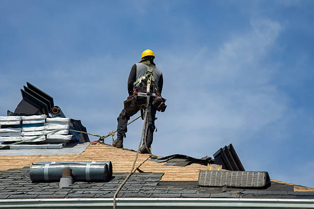 Professional Gutter Installation technician working in Humboldt, IA